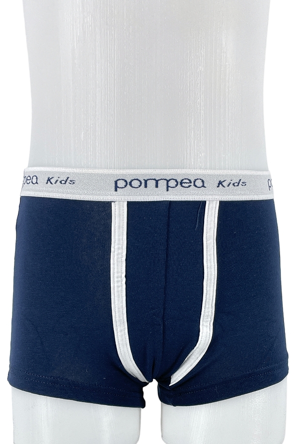 POMPEA - ΑΓΟΡΙΣΤΙΚΟ ΒΑΜΒΑΚΕΡΟ BOXER ΜΕ ΕΞΩΤΕΡΙΚΟ ΛΑΣΤΙΧΟ & ΔΙΧΡΩΜΙΑ