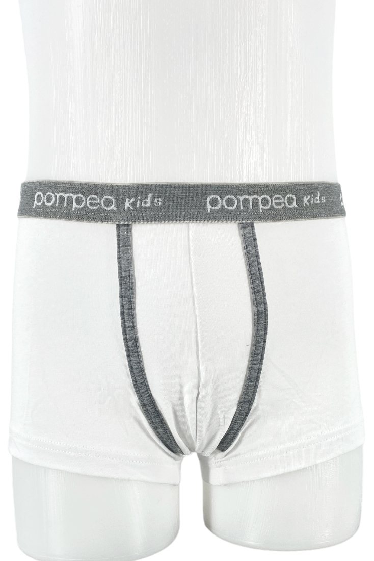 POMPEA - ΑΓΟΡΙΣΤΙΚΟ ΒΑΜΒΑΚΕΡΟ BOXER ΜΕ ΕΞΩΤΕΡΙΚΟ ΛΑΣΤΙΧΟ & ΔΙΧΡΩΜΙΑ