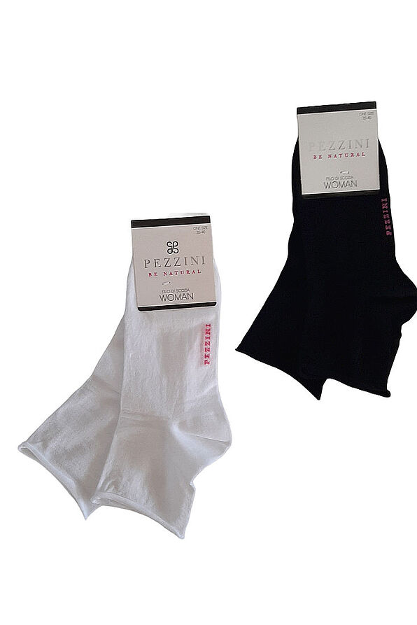 PEZZINI WOMEN MERCERIZED SHORT SOCKS WITH FREE FINISH