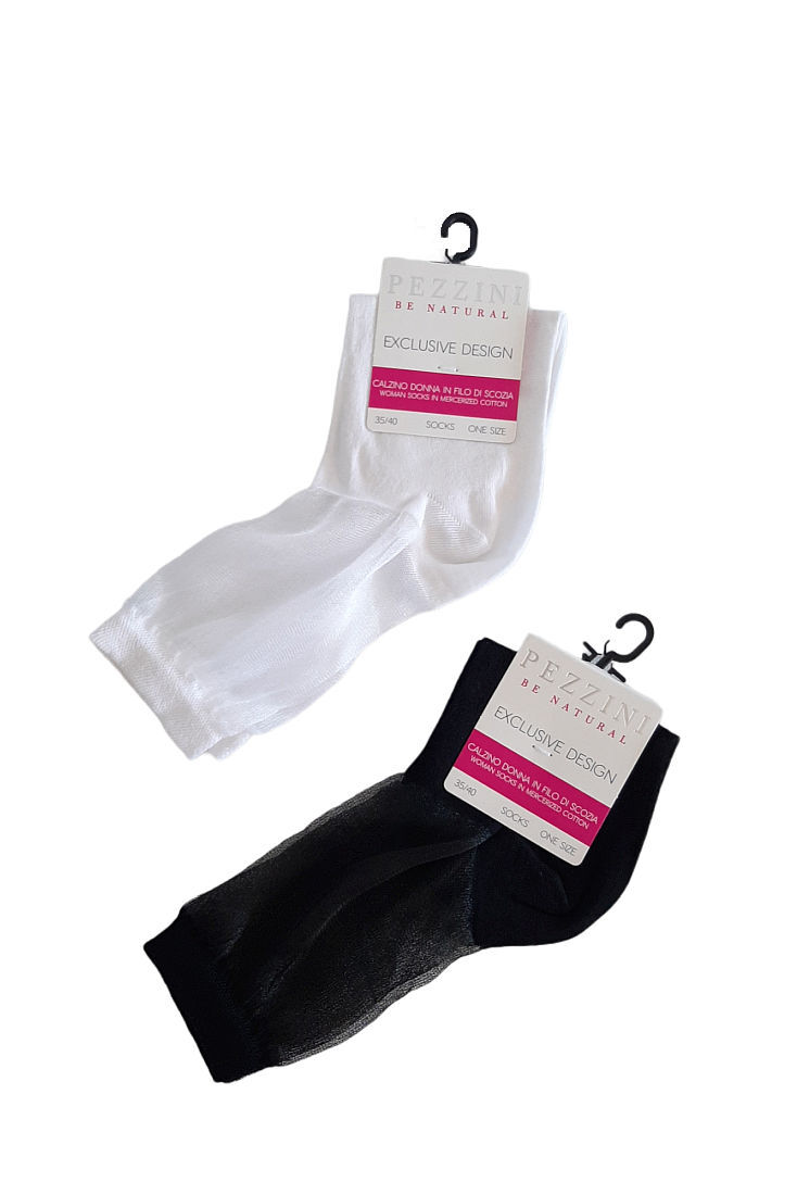 PEZZINI WOMEN MERCERIZED COTTON SOCKS