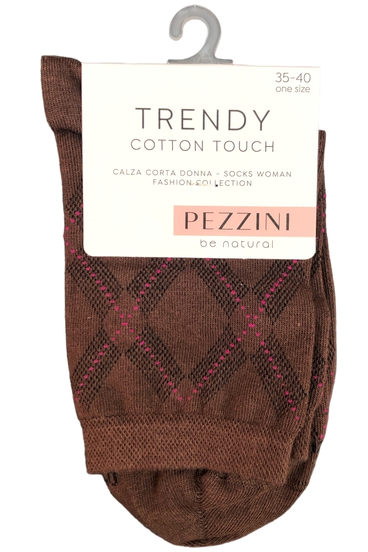 ΓΥΝΑΙΚΕΙΑ ΒΑΜΒΑΚΕΡΗ ΚΑΛΤΣΑ ΜΕ ΣΧΕΔΙΟ ΡΟΜΒΟΥΣ KAI ΕΠΙΠΕΔΗ ΜΥΤΗ ΧΩΡΙΣ ΡΑΦΗ