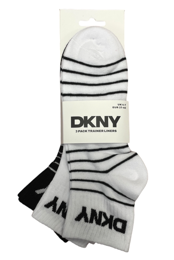 DKNY 3-PACK ΗΜΙΚΟΝΤΗ ΒΑΜΒΑΚΕΡΗ ΓΥΝΑΙΚΕΙΑ ΚΑΛΤΣΑ ΜΕ LOGO DKNY-BONNIE
