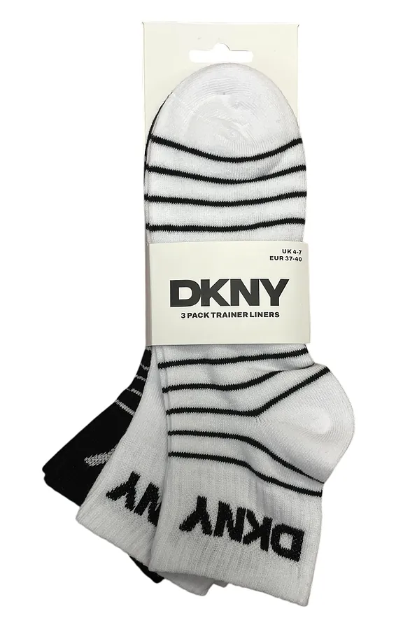 DKNY 3-PACK ΗΜΙΚΟΝΤΗ ΒΑΜΒΑΚΕΡΗ ΓΥΝΑΙΚΕΙΑ ΚΑΛΤΣΑ ΜΕ LOGO DKNY-BONNIE