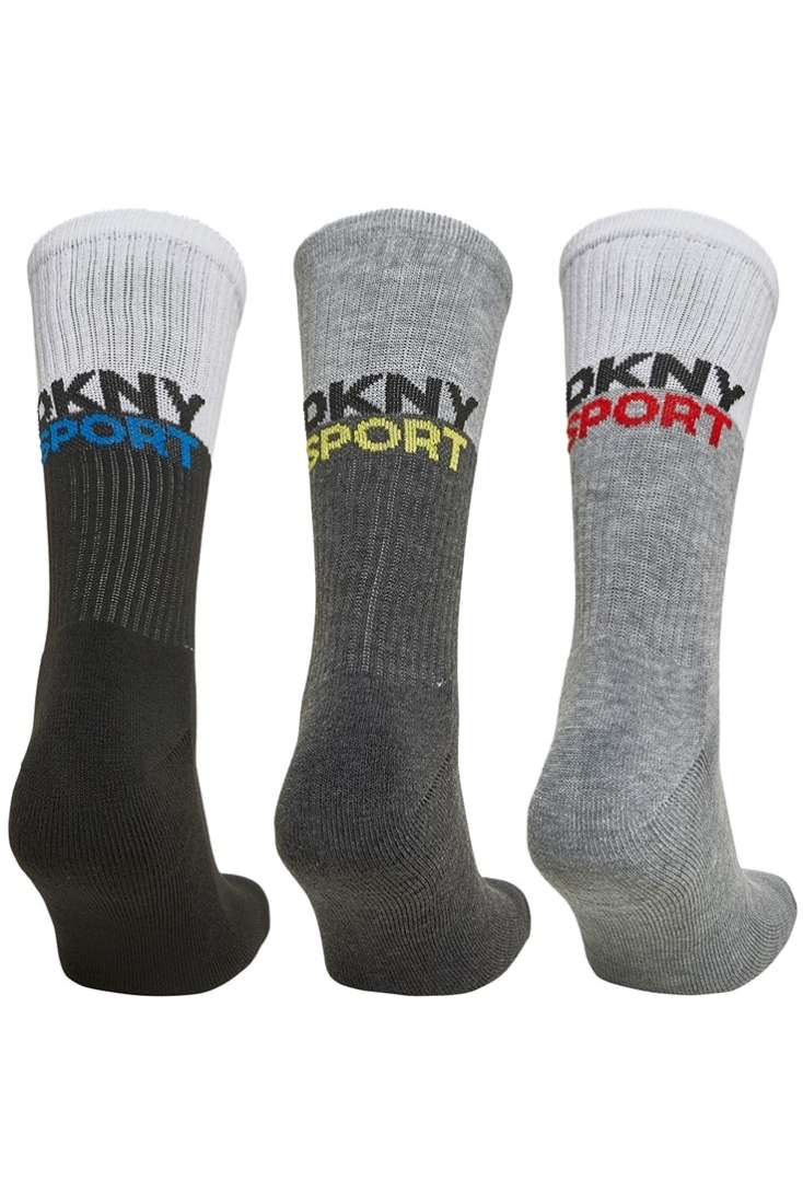 DKNY 3-PACK ΑΝΔΡΙΚΗ ΑΘΛΗΤΙΚΗ ΚΑΛΤΣΑ ΜΕ ΠΛΕΓΜΕΝΟ LOGO DKNY-ADAMS