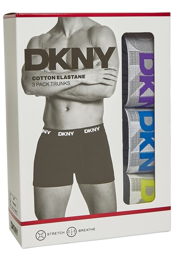DKNY 3-PACK ΑΝΔΡΙΚΟ ΒΑΜΒΑΚΕΡΟ BOXER ΜΕ ΕΞΩΤΕΡΙΚΟ ΛΑΣΤΙΧΟ ΚΑΙ ΧΡΩΜΑΤΙΣΤΟ LOGO DKNY-LLOYD