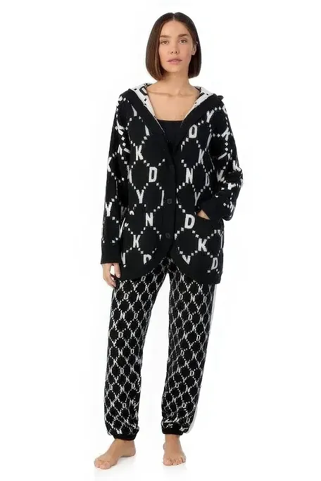 DKNY ΓΥΝΑΙΚΕΙΑ ΖΑΚΕΤΑ ΜΠΟΥΚΛΕ ΜΕ ΚΟΥΚΟΥΛΑ ΚΟΥΜΠΩΜΑ ΚΟΥΜΠΙΑ ΚΑΙ ΡΙΜΠ ΛΕΠΤΟΜΕΡΕΙΕΣ