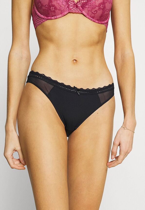 REESE-2PP BRAZILIAN WOMAN SLIP BRAZIL WITH LACE UNICOLOR/GEOMETRIC PATTERN 2PCS