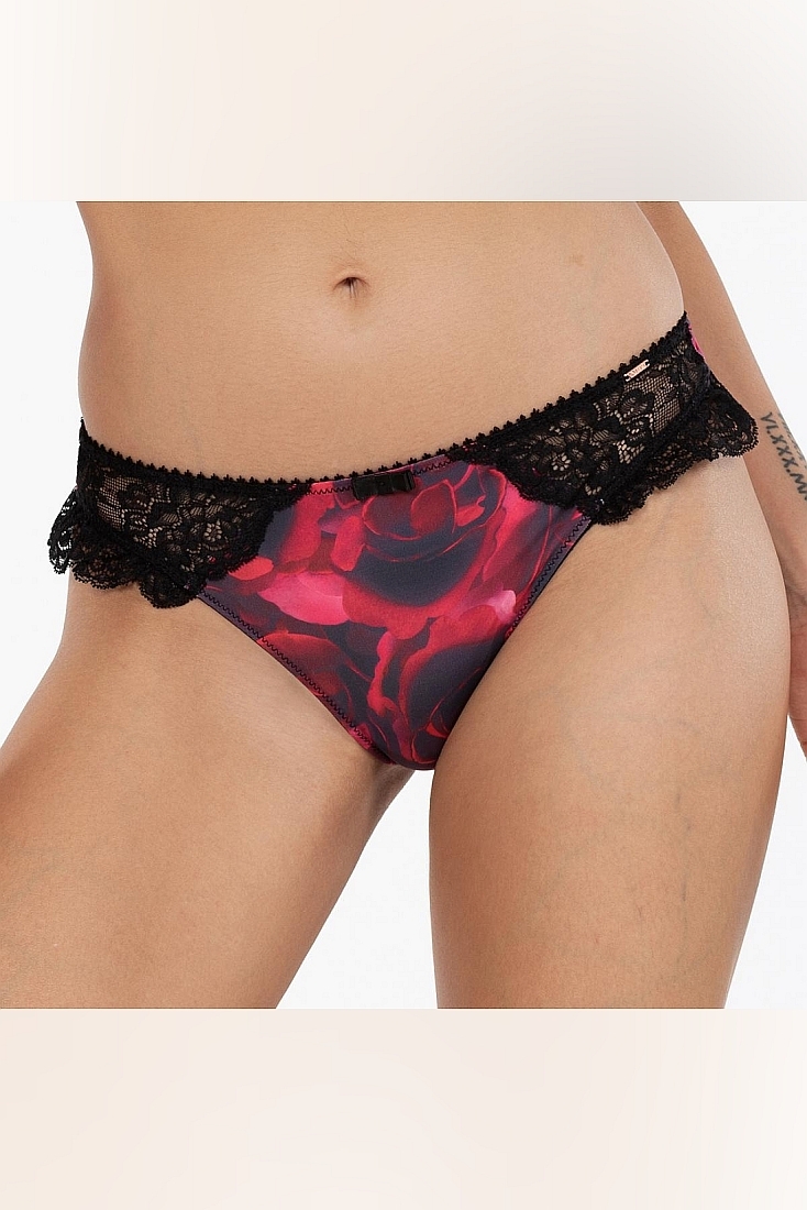 RIVERA ΓΥΝΑΙΚΕΙΟ STRING FLORAL ΣΤΑΜΠΑ ΜΕ ΔΑΝΤΕΛΑ ECO ΣΕΙΡΑ