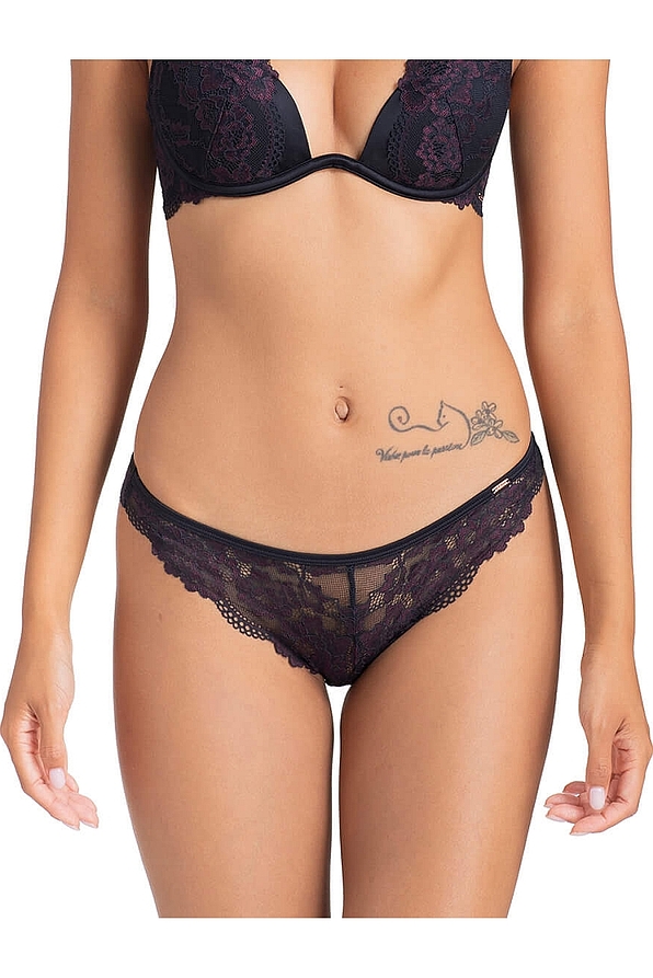 DAKOTA BRAZILIAN WOMAN SLIP BRAZIL WITH 2-TONE LACE AND PLUS SIZE