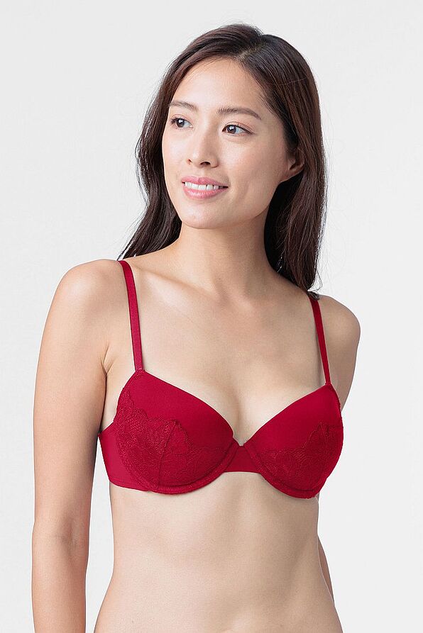 2-PACK ΓΥΝΑΙΚΕΙΟ ΜΠΑΛΚΟΝΕ ΣΟΥΤΙΕΝ 3/4 CUP ΜΕ ΕΛΑΦΡΙΑ ΕΝΙΣΧΥΣΗ ΜΠΑΝΕΛΑ ΚΑΙ FLORAL ΔΑΝΤΕΛΑ - ARA-2PP DEMI