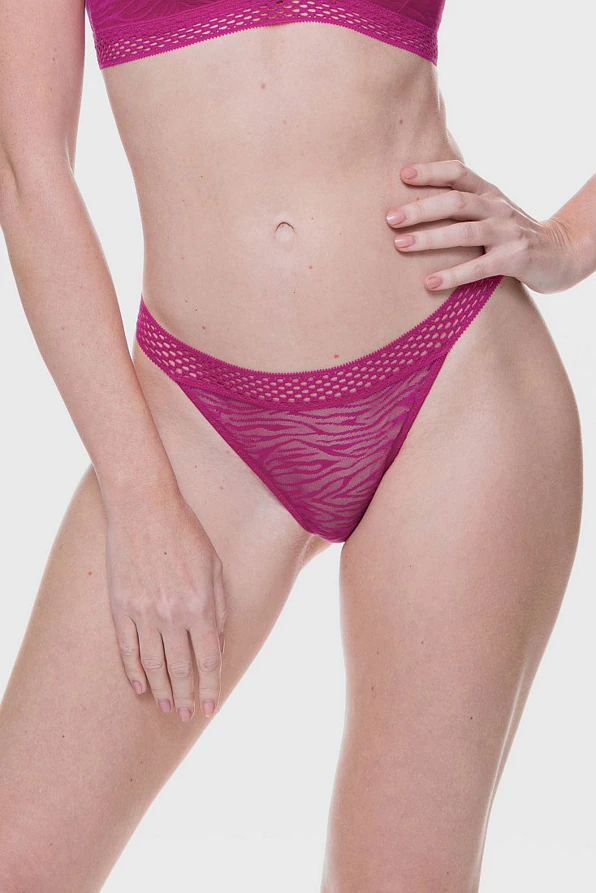 2-PACK ΓΥΝΑΙΚΕΙΟ ΣΛΙΠ STRING ΜΕ ΖΑΚΑΡ ANIMAL ΖΕΒΡΕ ΤΟΥΛΙΝΟ ΣΧΕΔΙΟ ΚΑΙ ΛΑΣΤΙΧΟ ΜΕΣΗΣ ΔΑΝΤΕΛΑ - KOA-2PP