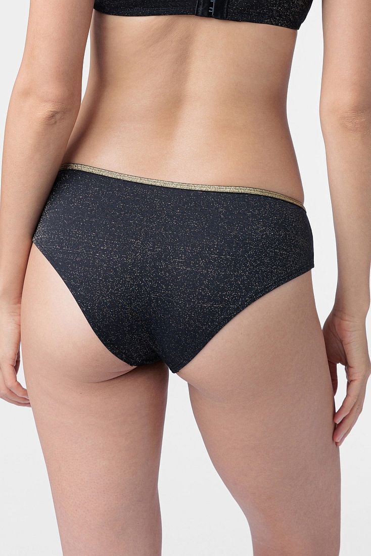 ΓΥΝΑΙΚΕΙΟ ΣΛΙΠ ΠΑΡΤΟ HIPSTER ΑΠΌ ΜΙΚΡΟΪΝΑ ΜΕ ΧΡΥΣΟ LUREX - SCINTILLA CHEEKY HIPSTER