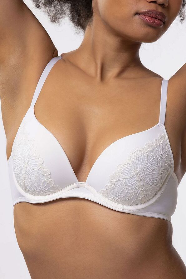 2-PACK ΓΥΝΑΙΚΕΙΟ ΣΟΥΤΙΕΝ 3/4 CUP ΒΑΘΥ ΝΤΕΚΟΛΤΕ ΜΕ ΕΝΙΣΧΥΣΗ ΜΠΑΝΕΛΑ ΚΑΙ FLORAL ΔΑΝΤΕΛΑ - KELSEA-2PP PUSH_UP PLUNGE