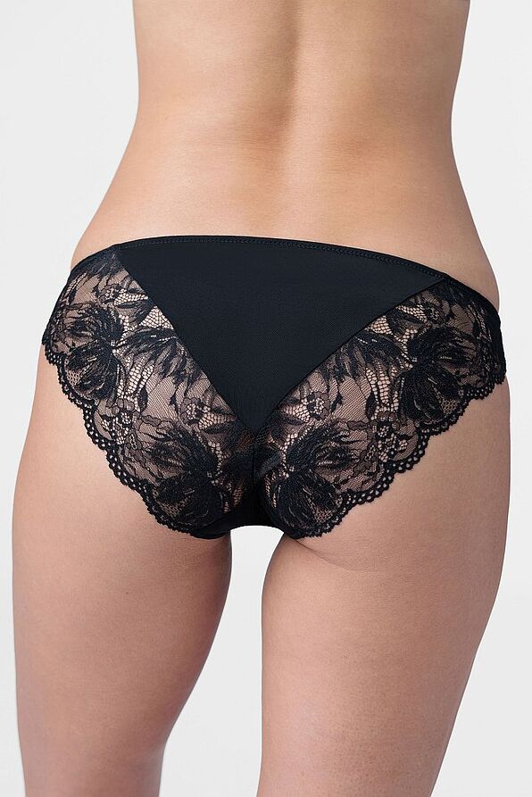 WOMAN MICROFIBRE BRIEF WITH LACE AND MESH - DHARA BRIEF