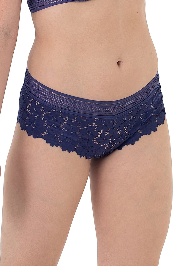 LYRA HIPSTER_CLASSIC WOMAN HIPSTER CLASSIC WITH COTTON LACE AND TRIM