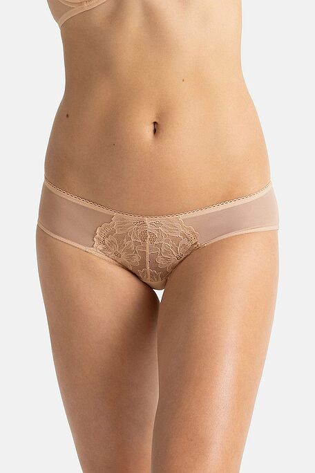 2-PACK ΓΥΝΑΙΚΕΙΟ ΣΛΙΠ HIPSTER ΑΠΌ ΜΙΚΡΟΪΝΑ ΜΕ ΔΙΑΦΑΝΕΙΑ ΚΑΙ FLORAL ΔΑΝΤΕΛΑ - MELANIE-2PP CHEEKY HIPSTER