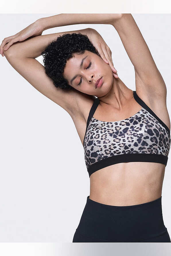 JAVARI ΓΥΝΑΙΚΕΙΟ ΑΘΛΗΤΙΚΟ ΤΟΠ ECO LINE ANIMAL PRINT ΟΛΟΚΛΗΡΟ ΧΑΜΗΛΗΣ ΕΝΤΑΣΗΣ ΔΙΑΠΝΕΟΝ ΧΩΡΙΣ ΜΠΑΝΕΛΑ ΜΕ ΑΠΟΣΠΩΜΕΝΗ ΕΝΙΣΧΥΣΗ