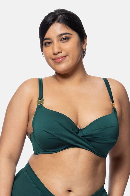 OPIO CURVES LIGHT PADDED ΓΥΝΑΙΚΕΙΟ ΜΑΓΙΟ BIKINI TOP 3/4 CUP ΜΟΝΟΧΡΩΜΟ ΜΕ ΕΛΑΦΡΙΑ ΕΝΙΣΧΥΣΗ ΚΑΙ ΚΡΥΦΗ ΜΠΑΝΕΛΑ