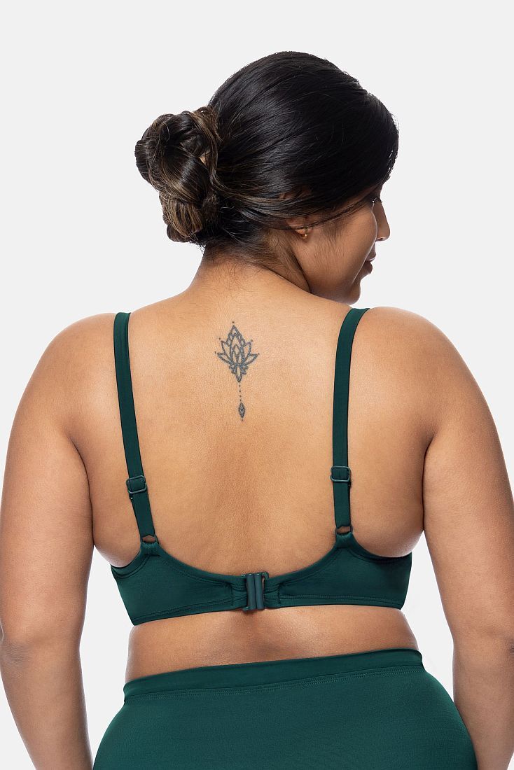 OPIO CURVES LIGHT PADDED ΓΥΝΑΙΚΕΙΟ ΜΑΓΙΟ BIKINI TOP 3/4 CUP ΜΟΝΟΧΡΩΜΟ ΜΕ ΕΛΑΦΡΙΑ ΕΝΙΣΧΥΣΗ ΚΑΙ ΚΡΥΦΗ ΜΠΑΝΕΛΑ