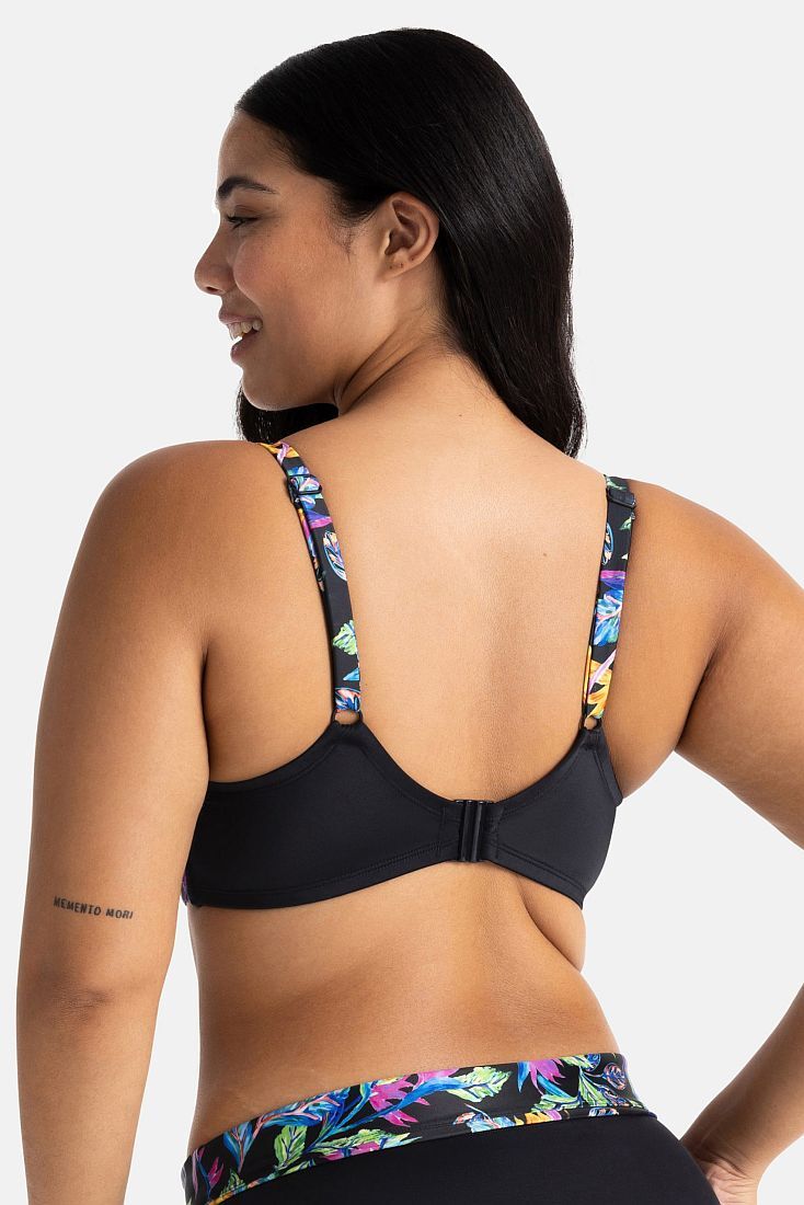 ΓΥΝΑΙΚΕΙΟ BIKINI TOP CURVES ΧΩΡΙΣ ΕΝΙΣΧΥΣΗ ΜΕ ΜΠΑΝΕΛΑ TROPICAL MOTIBA ΚΑΙ ΦΙΟΓΚΑΚΙ - BAYAHIBE