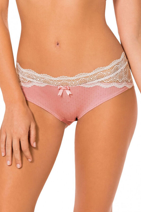 DORINA JASMINE - ELASTIC HIPSTER SLI WITH ALL OVER DOTS & DISCREET SATIN BOWS