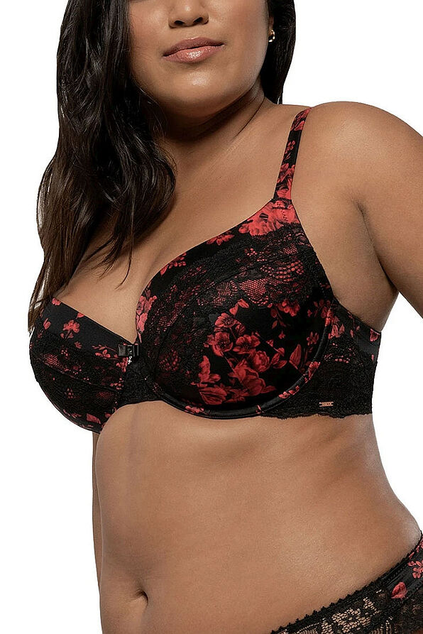 DORINA Curves Anderson Floral 3/4 Cup Padded Underwire Bra