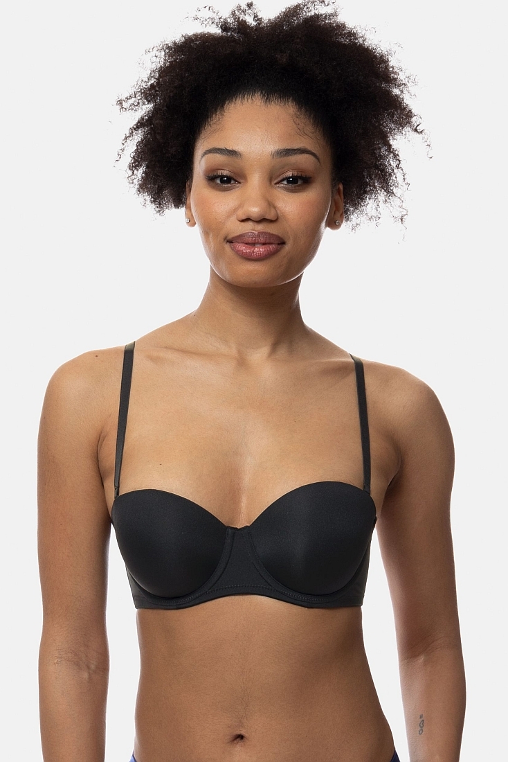 ΓΥΝΑΙΚΕΙΟ ΣΟΥΤΙΕΝ STRAPLESS ΜΠΑΛΚΟΝΕ ΜΕ ΕΛΑΦΡΙΑ ΕΝΙΣΧΥΣΗ ΠΟΛΥΜΟΡΦΙΚΕΣ ΑΠΟΣΠΩΜΕΝΕΣ ΤΙΡΑΝΤΕΣ ΚΑΙ ΜΠΑΝΕΛΑ ΕΞΤΡΑ ΔΙΑΦΑΝΕΣ ΤΙΡΑΝΤΕΣ - MICHELLE LIGHT PADDED BALCONY