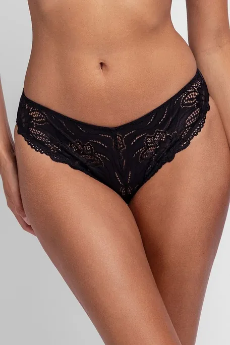 2-PACK WOMAN BRIEF KNICKERS NORMAL BACK COVERAGE WITH FLORAL LACE ANGIE-2PP BRIEF