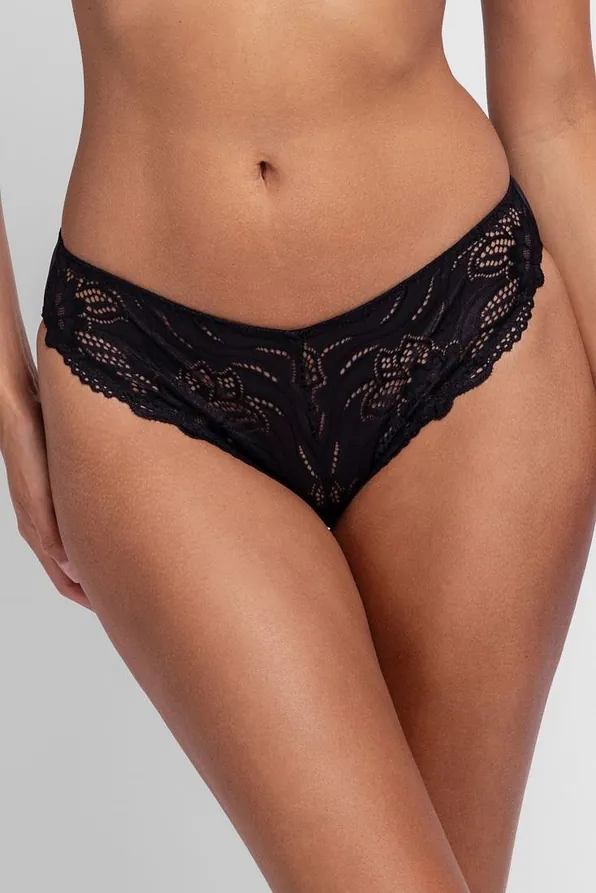 2-PACK ΓΥΝΑΙΚΕΙΟ BIKINI ΣΛΙΠ ΚΑΝΟΝΙΚΗΣ ΠΙΣΩ ΚΑΛΥΨΗΣ ΜΕ FLORAL ΔΑΝΤΕΛΑ-ANGIE-2PP BRIEF