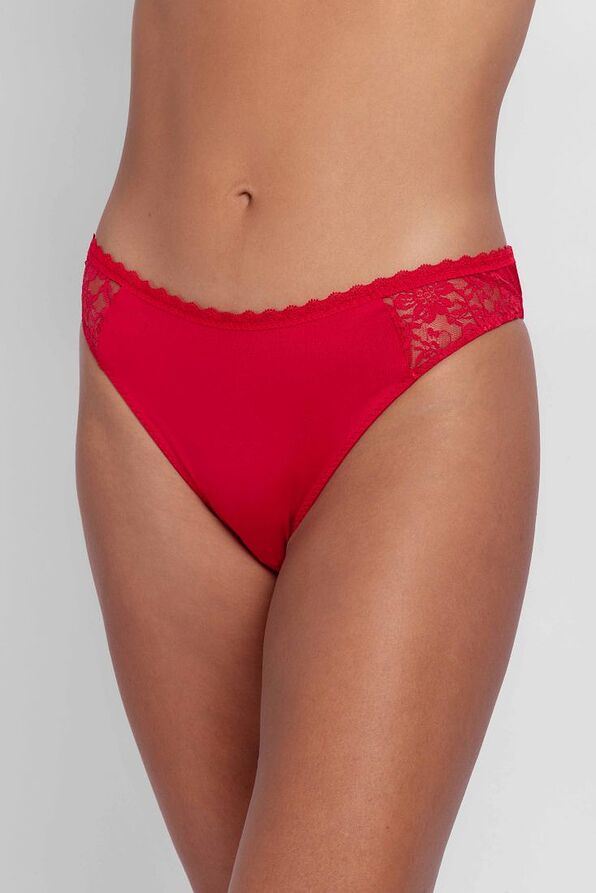 2-PACK ΓΥΝΑΙΚΕΙΟ BIKINI ΣΛΙΠ ΚΑΝΟΝΙΚΗΣ ΠΙΣΩ ΚΑΛΥΨΗΣ ΜΕ FLORAL ΔΑΝΤΕΛΑ ΣΤΟ ΠΛΑΪ-SONIA-2PP BRIEF