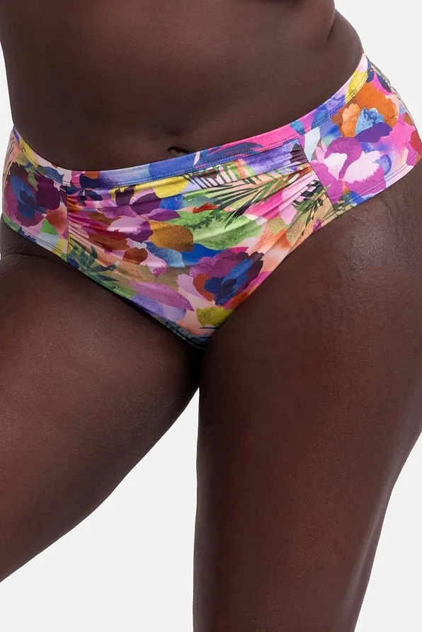 BIKINI SLIP ΜΑΓΙΟ BODYSHAPING ΠΛΗΡΟΥΣ ΠΙΣΩ ΚΑΛΥΨΗΣ ΜΕ FLORAL ΤΥΠΩΜΑ-MIQUELA HIPSTER