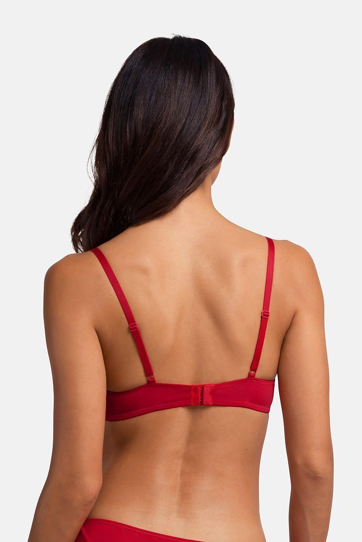 2-PACK ΓΥΝΑΙΚΕΙΟ PUSH UP ΣΟΥΤΙΕΝ ΑΠΌ ΜΙΚΡΟΪΝΑ 3/4 CUP ΜΕ ΧΑΜΗΛΟ ΝΤΕΚΟΛΤΕ ΚΑΙ ΔΑΝΤΕΛΑ - FLORIE-2PP