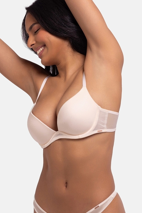 ΓΥΝΑΙΚΕΙΟ PUSH UP ΧΑΜΗΛΟ ΝΤΕΚΟΛΤΕ ΣΟΥΤΙΕΝ 3/4 CUP ΜΕ ΜΠΑΝΕΛΑ-ORIGINS PLUNGE