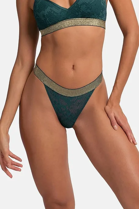 2-PACK ΓΥΝΑΙΚΕΙΟ ΣΛΙΠ STRING ΜΕ ΕΞΩΤΕΡΙΚΟ LUREX Ή ΛΑΜΠΕΡΟ ΛΑΣΤΙΧΟ ΚΑΙ ΔΙΧΤΥ ΖΑΚΑΡ - VERA-2PP