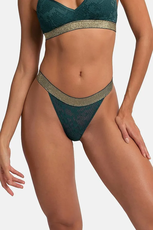 2-PACK ΓΥΝΑΙΚΕΙΟ ΣΛΙΠ STRING ΜΕ ΕΞΩΤΕΡΙΚΟ LUREX Ή ΛΑΜΠΕΡΟ ΛΑΣΤΙΧΟ ΚΑΙ ΔΙΧΤΥ ΖΑΚΑΡ - VERA-2PP