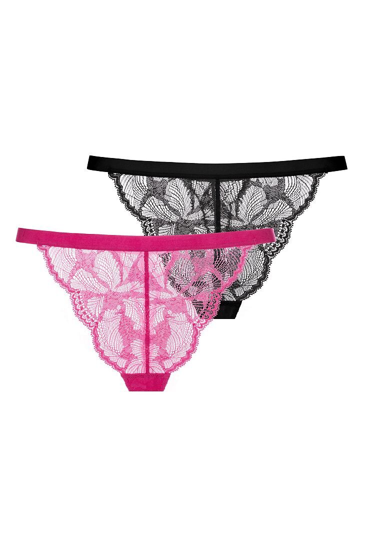 2-PACK ΓΥΝΑΙΚΕΙΟ ΣΛΙΠ STRING ΜΕ ΕΞΩΤΕΡΙΚΟ ΛΑΣΤΙΧΟ ΚΑΙ ΔΑΝΤΕΛΑ - KISHA-2PP