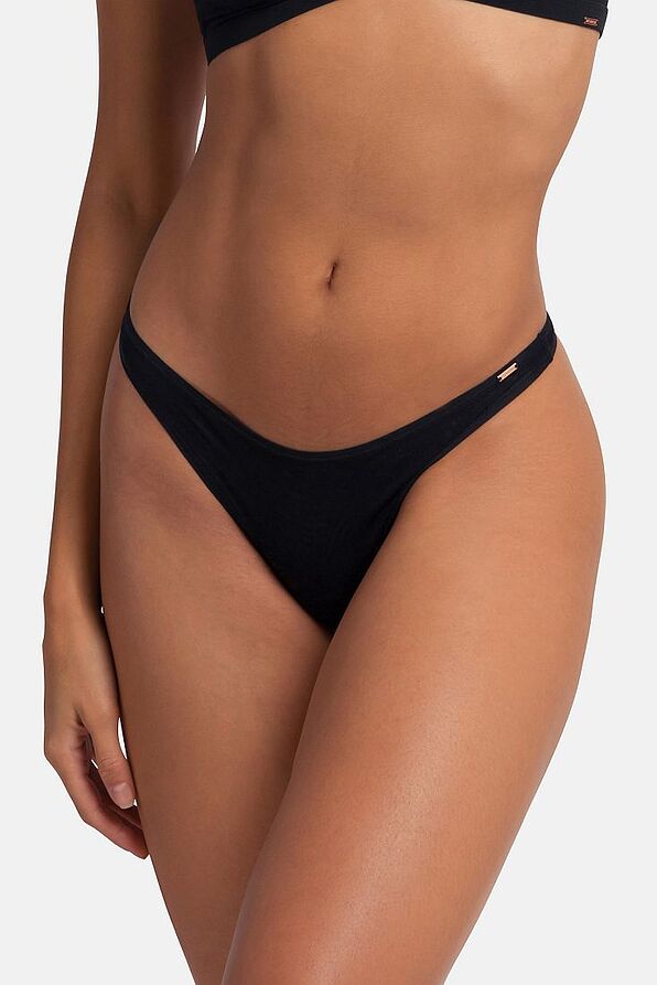 WOMAN SKINNY THONG WITH JACQUARD MESH - MARBLE