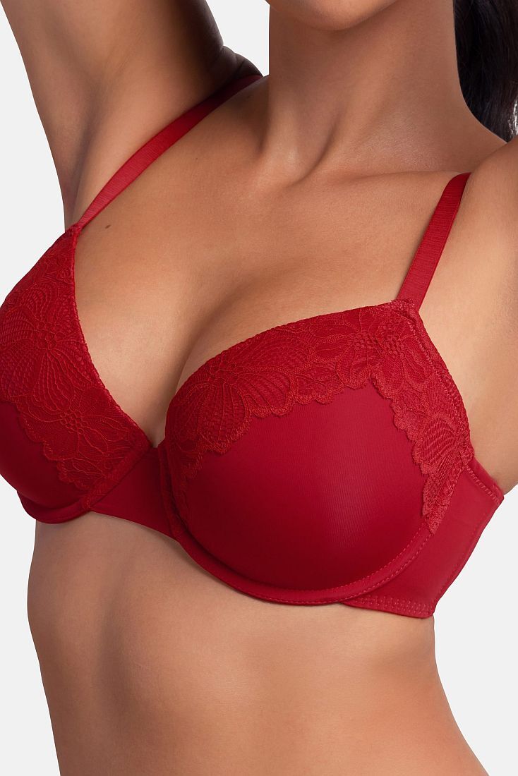 2-PACK ΓΥΝΑΙΚΕΙΟ DEMI ΣΟΥΤΙΕΝ 3/4 CUP ΜΕ ΕΛΑΦΡΙΑ ΕΝΙΣΧΥΣΗ ΚΑΙ FLORAL ΔΑΝΤΕΛΑ - FLORIE-2PP