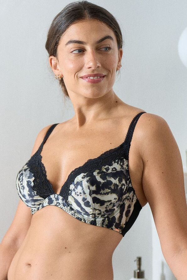 ANIMAL PRINT CURVES ΣΟΥΤΙΕΝ ΧΩΡΙΣ ΕΝΙΣΧΥΣΗ ΜΕ ΜΠΑΝΕΛΑ ΚΑΙ ΛΕΠΤΟΜΕΡΕΙΕΣ ΔΑΝΤΕΛΑΣ-ORIGINS-PRINT