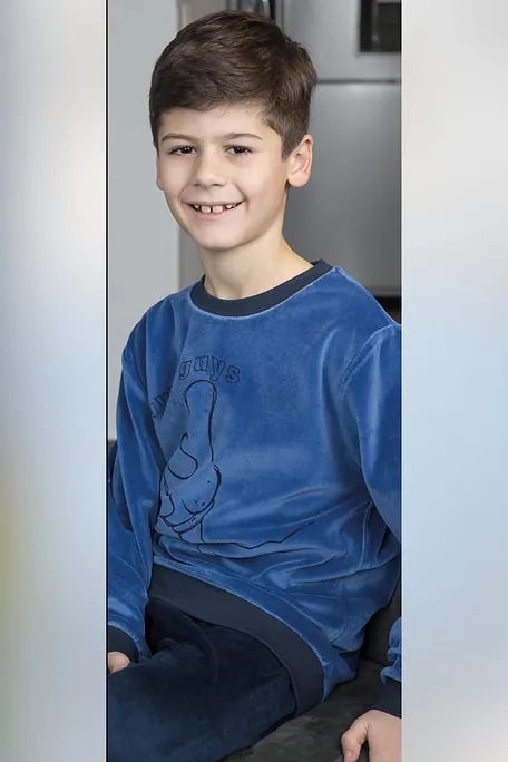 ΑΓΟΡΙΣΤΙΚΗ ΠΑΙΔΙΚΗ ΜΑΚΡΙΑ ΒΕΛΟΥΤΕ ΠΙΤΖΑΜΑ ΤΥΠΩΜΑ THUMB UP