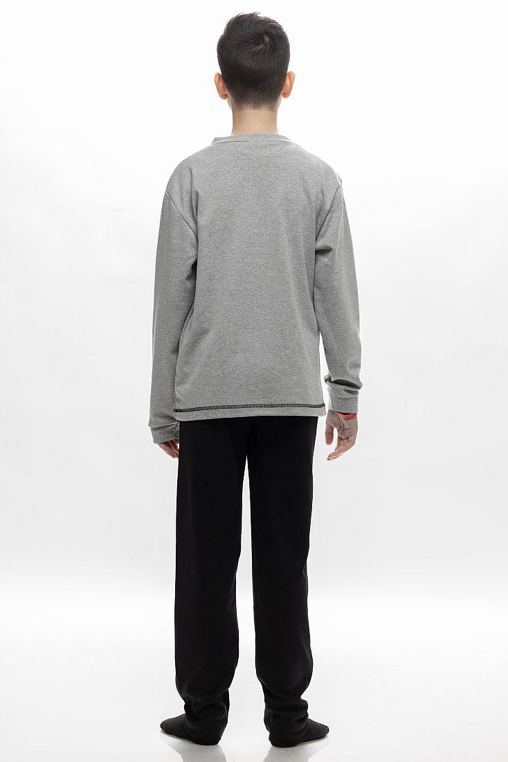 ΕΦΗΒΙΚΗ ΜΑΚΡΙΑ ΒΑΜΒΑΚΕΡΗ ΠΙΤΖΑΜΑ ΜΕ ΧΡΙΣΤΟΥΓΕΝΝΙΑΤΙΚΟ ΤΥΠΩΜΑ "GNOME FOR THE HOLIDAYS"