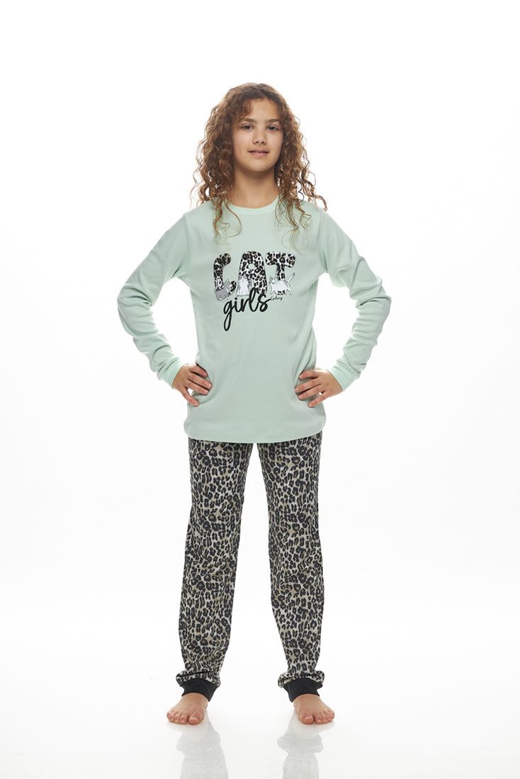 ΚΟΡΙΤΣΙΣΤΙΚΗ ΕΦΗΒΙΚΗ ΜΑΚΡΙΑ ΒΑΜΒΑΚΕΡΗ ΙΝΤΕΡΛΟΚ ΠΙΤΖΑΜΑ ΜΕ ΤΥΠΩΜΑ CAT GIRLS & ΠΑΝΤΕΛΟΝΙ ANIMAL ΣΤΕΝΗ ΓΡΑΜΜΗ