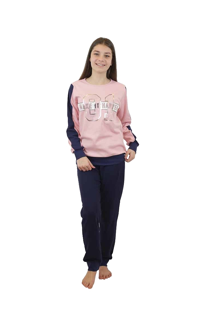 GALAXY - ΕΦΗΒΙΚΗ ΠΥΖΑΜΑ ME ΤΥΠΩΜΑ FOIL - ΡΙΠ ΠΑΝΤΟΥ & ΠΑΝΤΕΛΟΝΙ ΣΤΕΝΗ ΓΡΑΜΜΗ