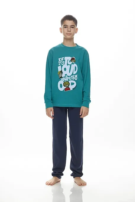 ΑΓΟΡΙΣΤΙΚΗ ΕΦΗΒΙΚΗ ΜΑΚΡΙΑ ΒΑΜΒΑΚΕΡΗ ΙΝΤΕΡΛΟΚ PUNTO DI ROMA ΠΙΤΖΑΜΑ ΜΕ ΤΥΠΩΜΑ IF IT'S TOO LOUD YOU ARE TOO OLD