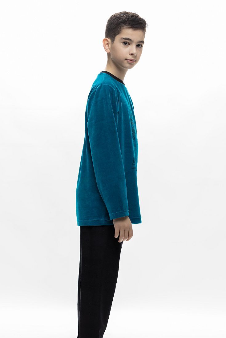 ΑΓΟΡΙΣΤΙΚΗ ΕΦΗΒΙΚΗ ΜΑΚΡΙΑ ΒΕΛΟΥΔΙΝΗ ΒΑΜΒΑΚΕΡΗ ΠΙΤΖΑΜΑ ΜΕ ΤΥΠΩΜΑ GALAXY ROBOT