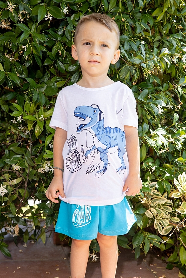 BOY KIDS SHORT COTTON PYJAMAS WITH MINIONS PRINT