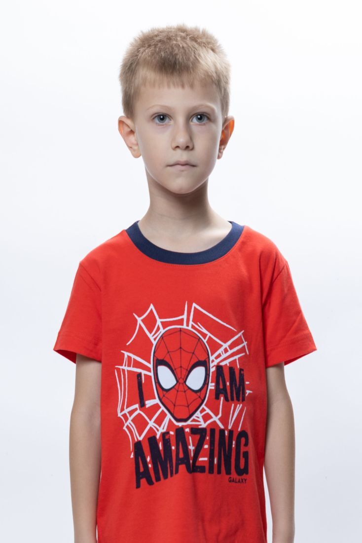 ΑΓΟΡΙΣΤΙΚΗ ΠΑΙΔΙΚΗ ΚΟΝΤΗ ΒΑΜΒΑΚΕΡΗ ΠΙΤΖΑΜΑ ΜΕ ΤΥΠΩΜΑ SPIDERMAN