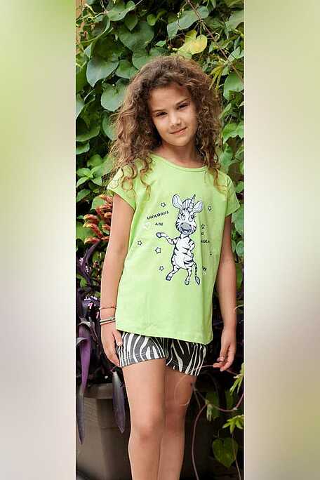 ΚΟΡΙΤΣΙΣΤΙΚΗ ΠΑΙΔΙΚΗ ΚΟΝΤΗ ΒΑΜΒΑΚΕΡΗ ΠΙΤΖΑΜΑ ΜΕ ΤΥΠΩΜΑ ANIMAL ZEBRA