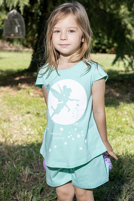 ΚΟΡΙΤΣΙΣΤΙΚΗ ΠΑΙΔΙΚΗ ΚΟΝΤΗ ΒΑΜΒΑΚΕΡΗ ΠΙΤΖΑΜΑ ΜΕ ΤΥΠΩΜΑ TINKER BELL