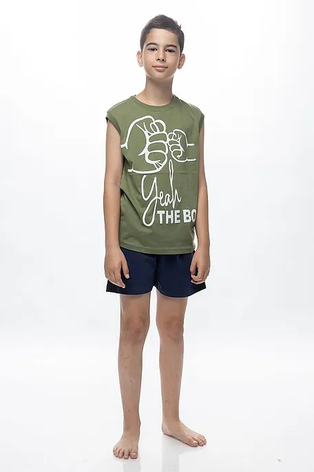 ΑΓΟΡΙΣΤΙΚΗ ΕΦΗΒΙΚΗ ΚΟΝΤΗ ΒΑΜΒΑΚΕΡΗ ΠΙΤΖΑΜΑ AMANIKH ΜΕ ΤΥΠΩΜΑ BRO FIST